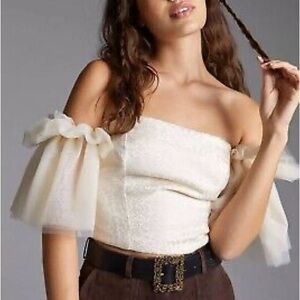 Anthropologie Sunday in Brooklyn Tulle Off Shoulder